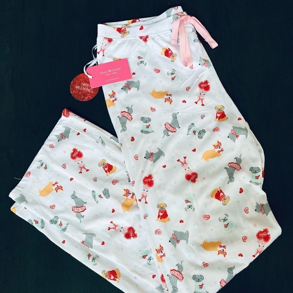 Isaac Mizrahi Valentine Dogs PJ Lounge Pajama Pants